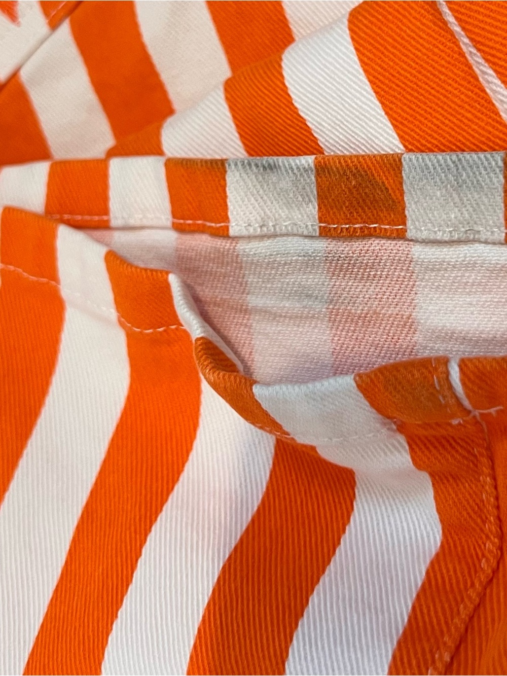 WHATAWrangler Orange and White Striped Jeans - Picture 7 of 8